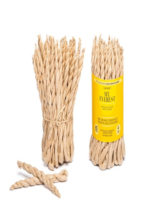 Lamatar1 Handcrafted Cedar Rope Incense from Nepal - Pack of 2 (45-in Ropes per Bundle) - Image 1